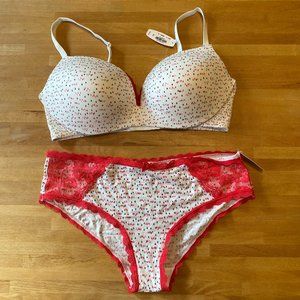 Bra/Panty Set Victoria's Secret super comfy moldable underwire 34D/Large